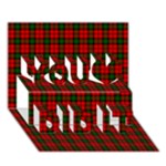Kerr Tartan You Did It 3D Greeting Card (7x5)