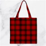 MacDougall Tartan Zipper Grocery Tote Bag