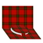 MacDougall Tartan Circle Bottom 3D Greeting Card (7x5)