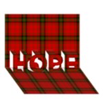 MacDougall Tartan HOPE 3D Greeting Card (7x5)
