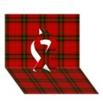 MacDougall Tartan Ribbon 3D Greeting Card (7x5)