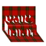 MacDougall Tartan You Did It 3D Greeting Card (7x5)