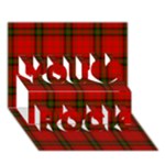 MacDougall Tartan You Rock 3D Greeting Card (7x5)
