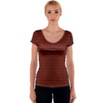 MacDuff Tartan Women s V-Neck Cap Sleeve Top