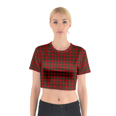 MacDuff Tartan Cotton Crop Top from ArtsNow.com