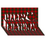 MacDuff Tartan Happy Birthday 3D Greeting Card (8x4)