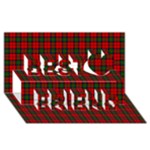 MacDuff Tartan Best Friends 3D Greeting Card (8x4)