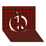 MacDuff Tartan Peace Sign 3D Greeting Card (7x5)