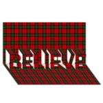 MacDuff Tartan BELIEVE 3D Greeting Card (8x4)