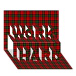MacDuff Tartan WORK HARD 3D Greeting Card (7x5)