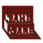 MacDuff Tartan TAKE CARE 3D Greeting Card (7x5)