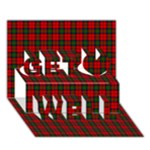 MacDuff Tartan Get Well 3D Greeting Card (7x5)