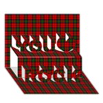 MacDuff Tartan You Rock 3D Greeting Card (7x5)