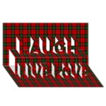 MacDuff Tartan Laugh Live Love 3D Greeting Card (8x4)