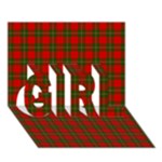 MacGregor Tartan GIRL 3D Greeting Card (7x5)