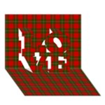 MacGregor Tartan LOVE 3D Greeting Card (7x5)