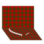 MacGregor Tartan Heart Bottom 3D Greeting Card (7x5)