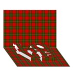 MacGregor Tartan LOVE Bottom 3D Greeting Card (7x5)