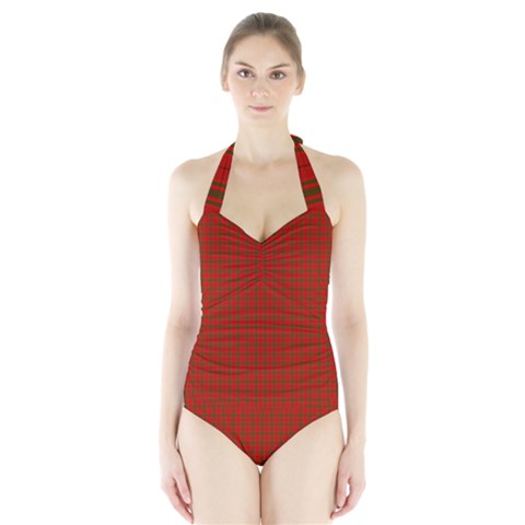 MacNab Tartan Women s Halter One Piece Swimsuit from ArtsNow.com