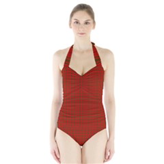 MacNab Tartan Women s Halter One Piece Swimsuit from ArtsNow.com