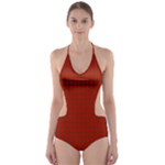 MacNab Tartan Cut-Out One Piece Swimsuit