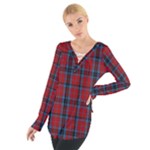 MacTavish Tartan Women s Tie Up Tee