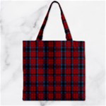 MacTavish Tartan Zipper Grocery Tote Bag
