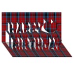 MacTavish Tartan Happy Birthday 3D Greeting Card (8x4)