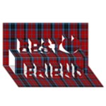 MacTavish Tartan Best Friends 3D Greeting Card (8x4)