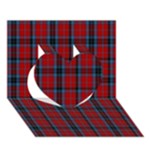 MacTavish Tartan Heart 3D Greeting Card (7x5)