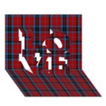 MacTavish Tartan LOVE 3D Greeting Card (7x5)