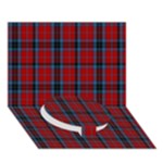 MacTavish Tartan Circle Bottom 3D Greeting Card (7x5)