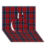 MacTavish Tartan Apple 3D Greeting Card (7x5)
