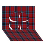 MacTavish Tartan Clover 3D Greeting Card (7x5)