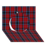 MacTavish Tartan Circle 3D Greeting Card (7x5)