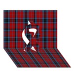MacTavish Tartan Ribbon 3D Greeting Card (7x5)