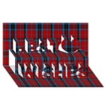MacTavish Tartan Best Wish 3D Greeting Card (8x4)