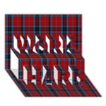 MacTavish Tartan WORK HARD 3D Greeting Card (7x5)