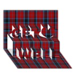 MacTavish Tartan Get Well 3D Greeting Card (7x5)