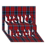 MacTavish Tartan You Rock 3D Greeting Card (7x5)