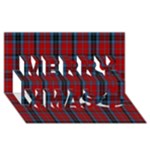 MacTavish Tartan Merry Xmas 3D Greeting Card (8x4)