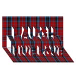 MacTavish Tartan Laugh Live Love 3D Greeting Card (8x4)