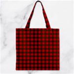 Maxwell Tartan Zipper Grocery Tote Bag