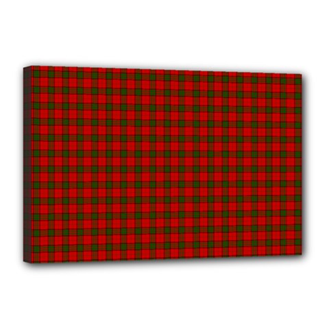 Maxwell Tartan Canvas 18  x 12  (Stretched) from ArtsNow.com