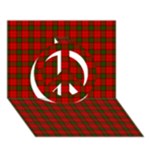 Maxwell Tartan Peace Sign 3D Greeting Card (7x5)