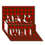 Maxwell Tartan Get Well 3D Greeting Card (7x5)