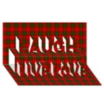 Maxwell Tartan Laugh Live Love 3D Greeting Card (8x4)