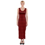 Munro Tartan Fitted Maxi Dress