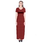 Munro Tartan Short Sleeve Maxi Dress