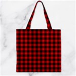 Munro Tartan Zipper Grocery Tote Bag